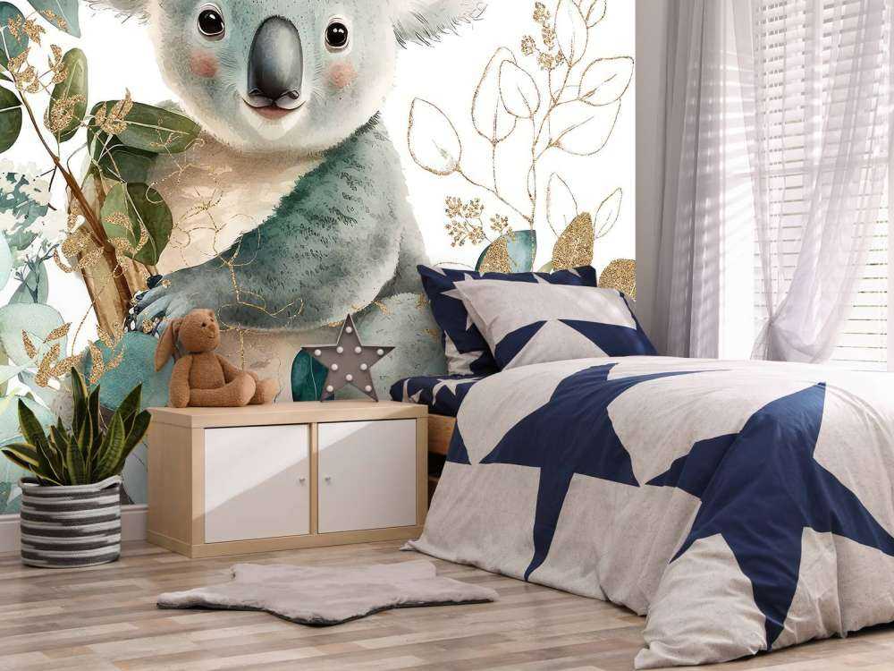 Schattiger Koala im Eukalyptus