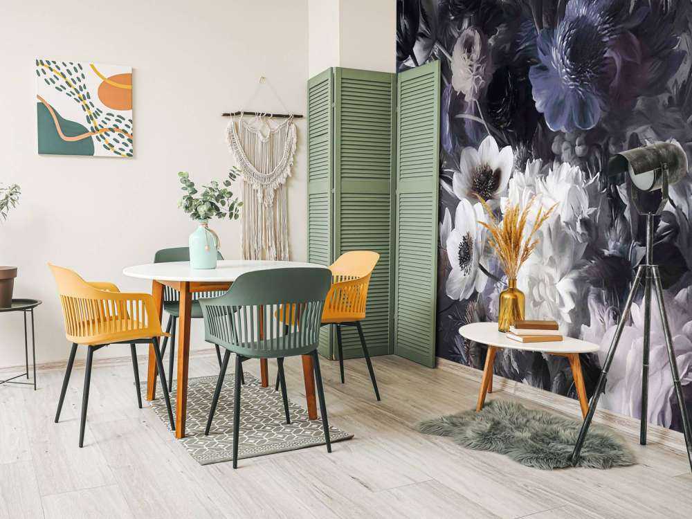Großer Strauß mit Anemonen Blau