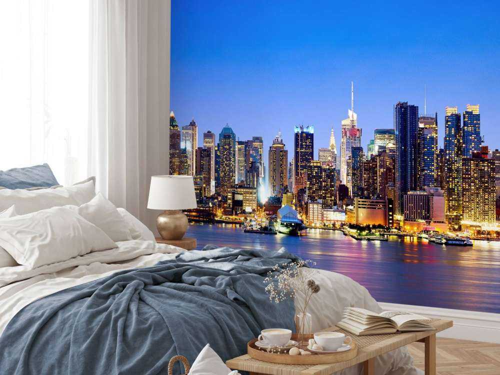 New York Manhattan Skyline auf Fototapete