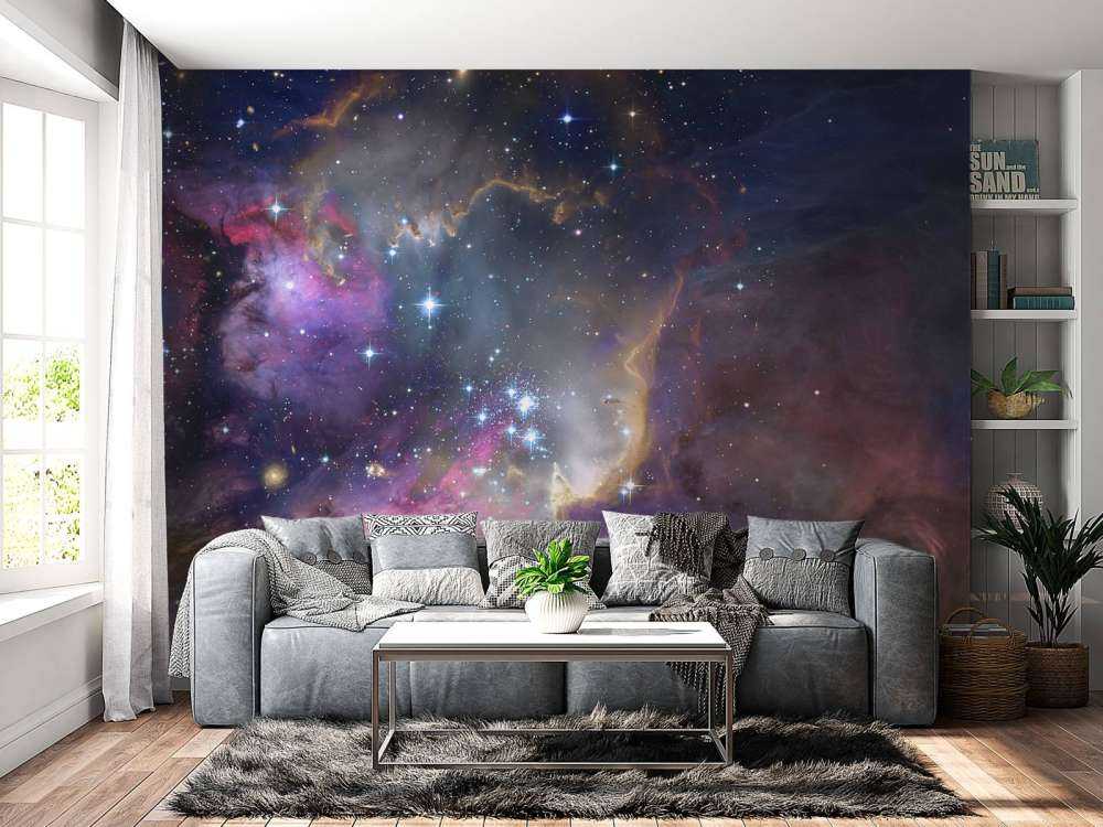 Papier Peint Fresque Voie Lactée Pour Chambre D'Enfant - Vlies, Moderne, Inclut Colle
