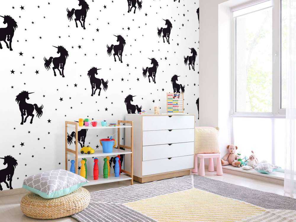 Fröhliche Einhörner