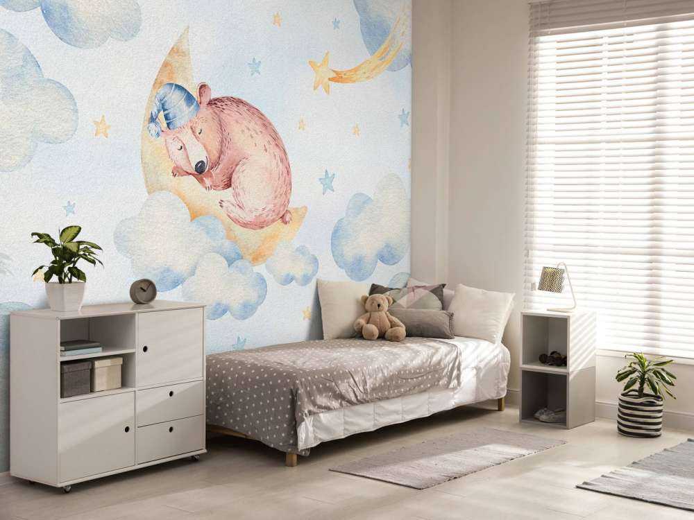 Schlafender Bär in den Wolken