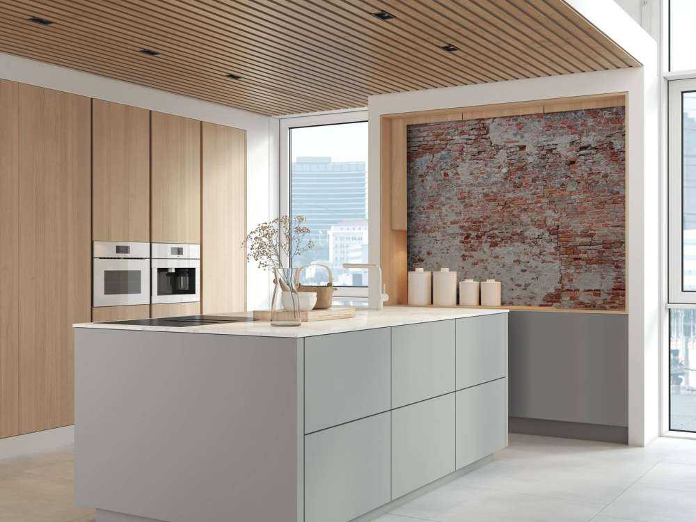 Bröckelnde Backsteinmauer