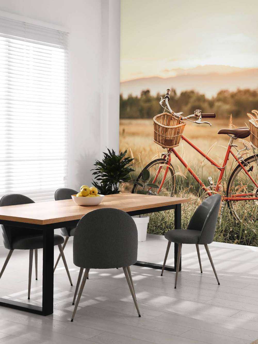 Oldtimer-Fahrrad im Sommer