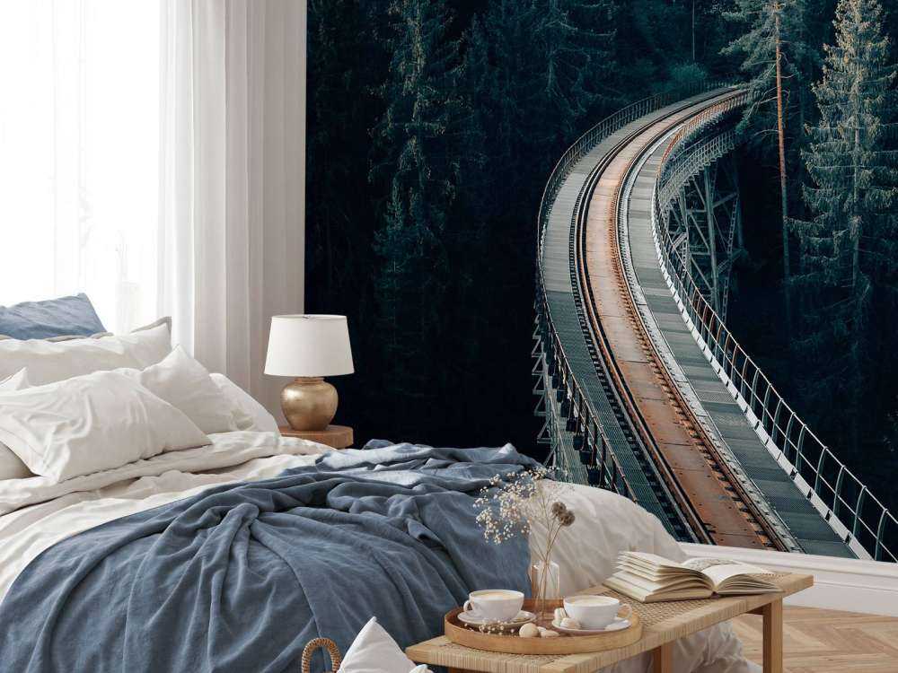 Eine alte verlassene Eisenbahn