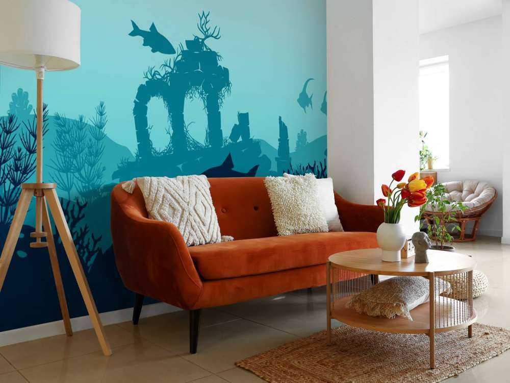 Unterwasser-Silhouetten