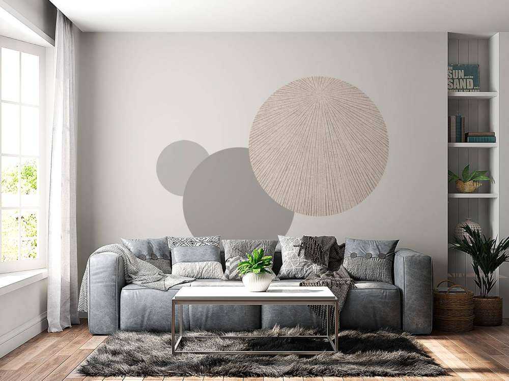 Textur mit Linien in Leinenbraun