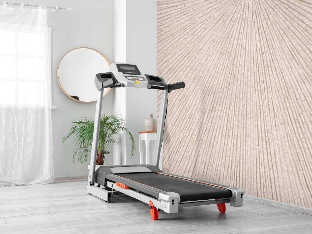 Textur mit Linien in Leinenbraun