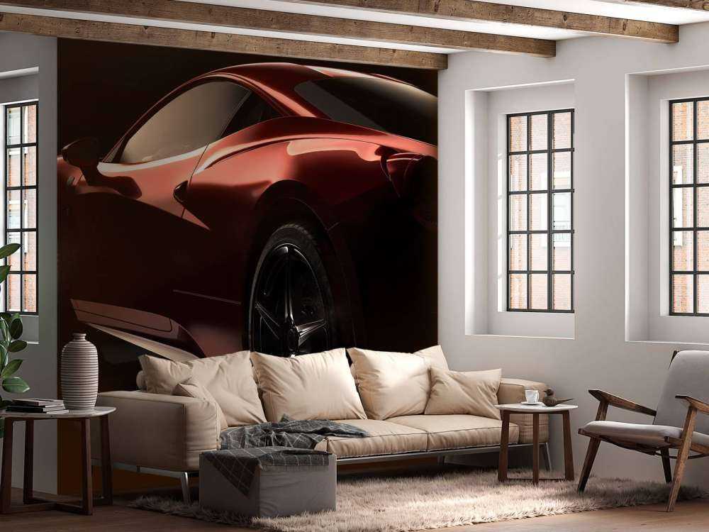 Rotes Sportauto
