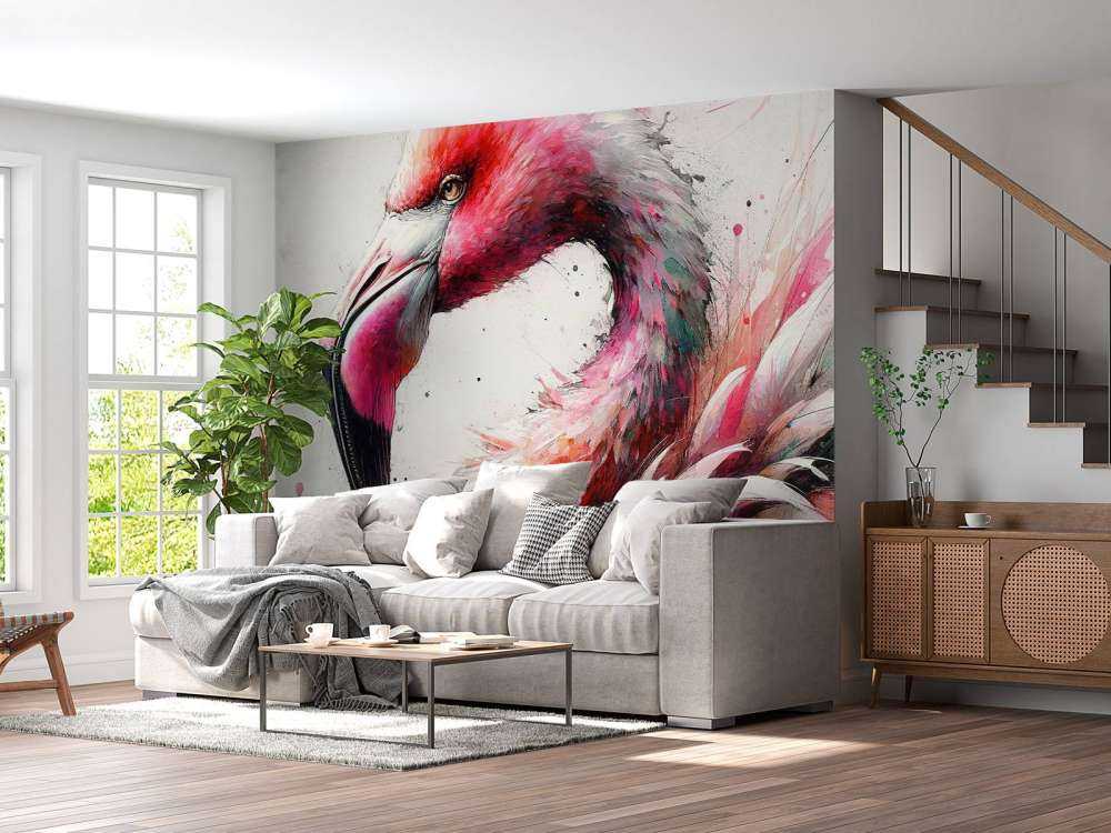 Watercolor Flamingo