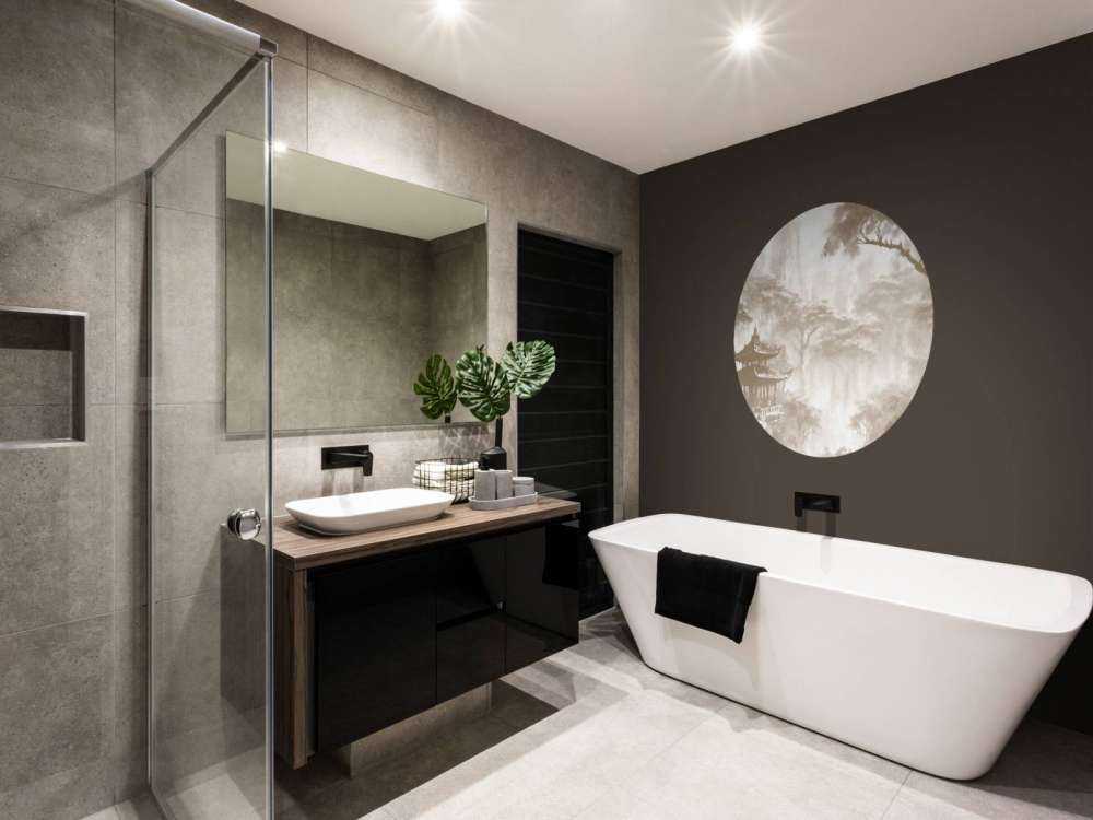 Nebeliges Orientalisches Pavillon, taupe