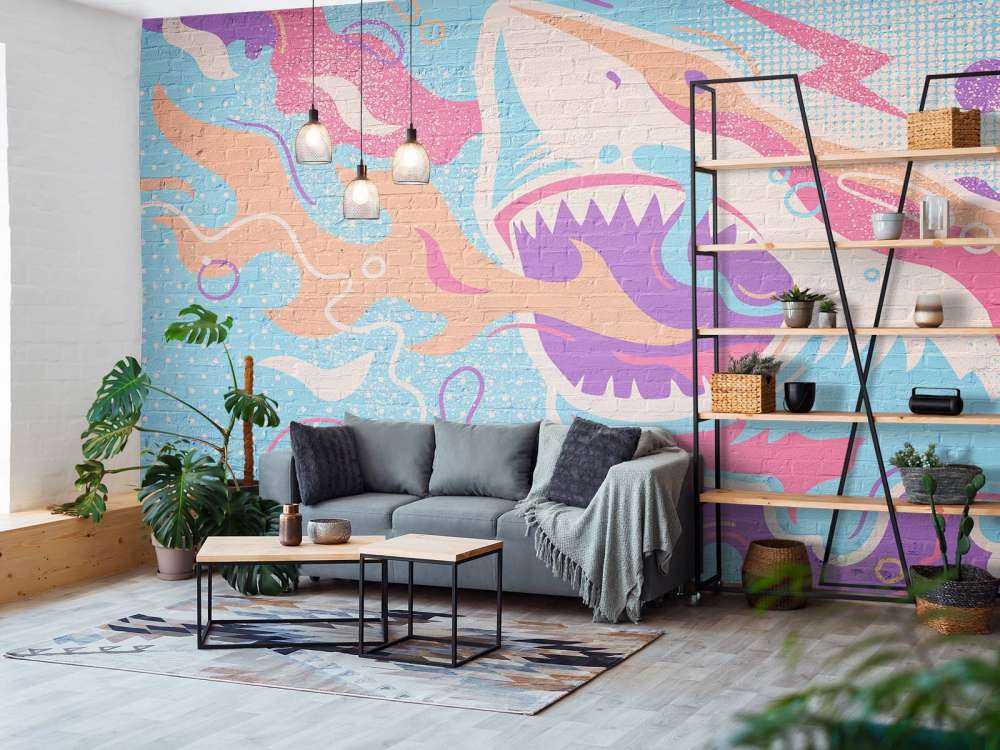 Graffiti mit Hai
