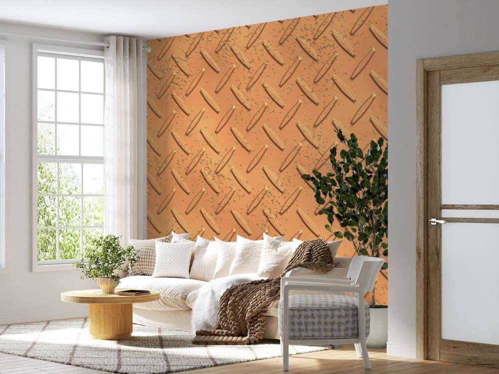 Metallplatte aus Bronze