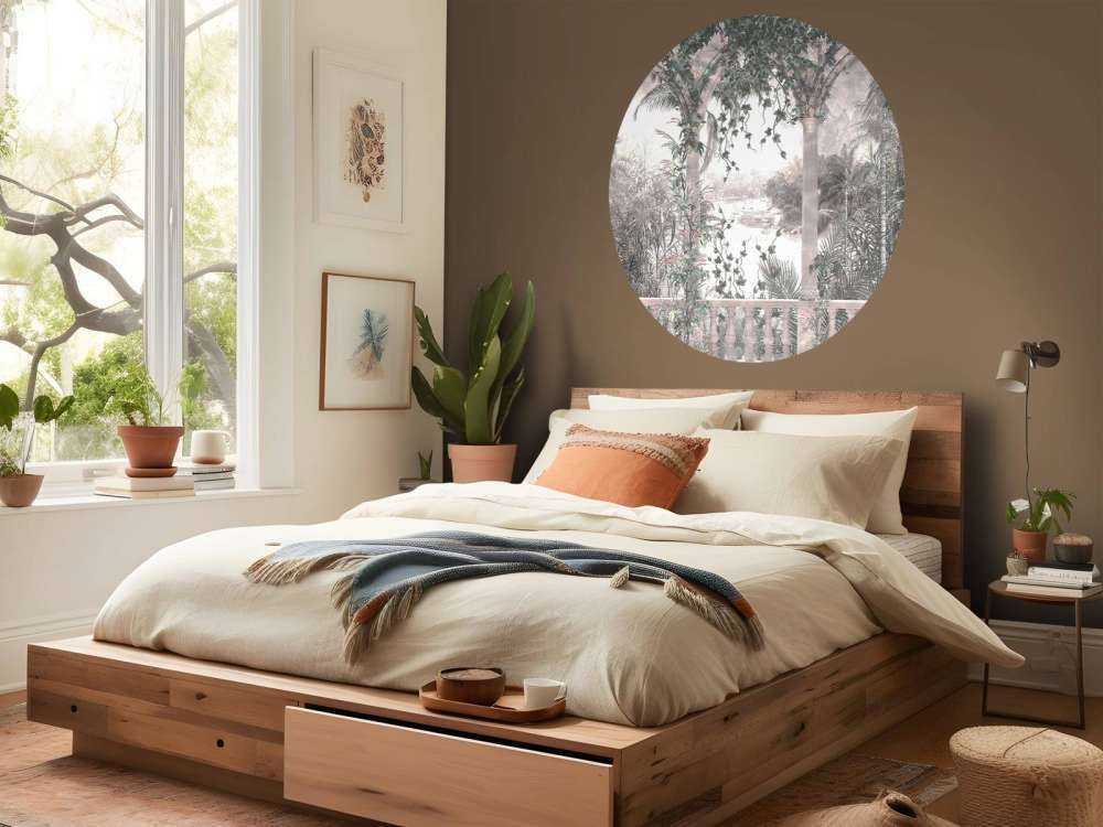 Tropische Bäume und Blätter