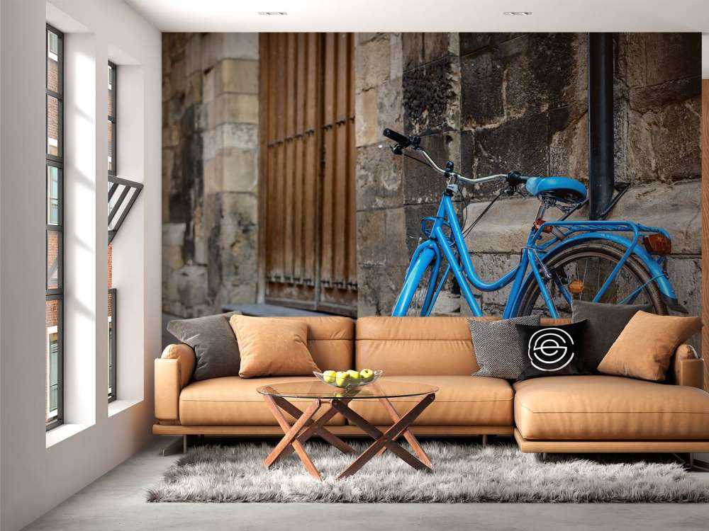 Blaues Fahrrad