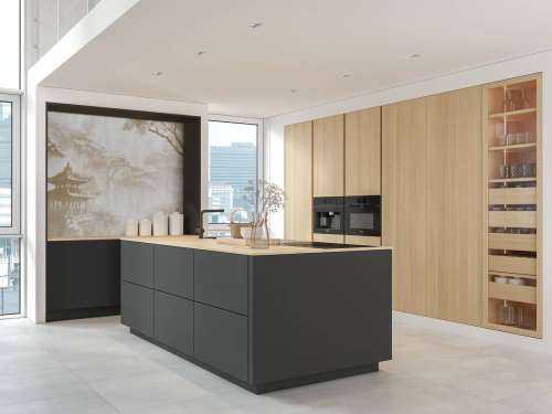 Nebeliges Orientalisches Pavillon, taupe