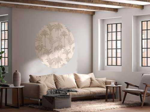 Dschungel Linien-Kunst beige