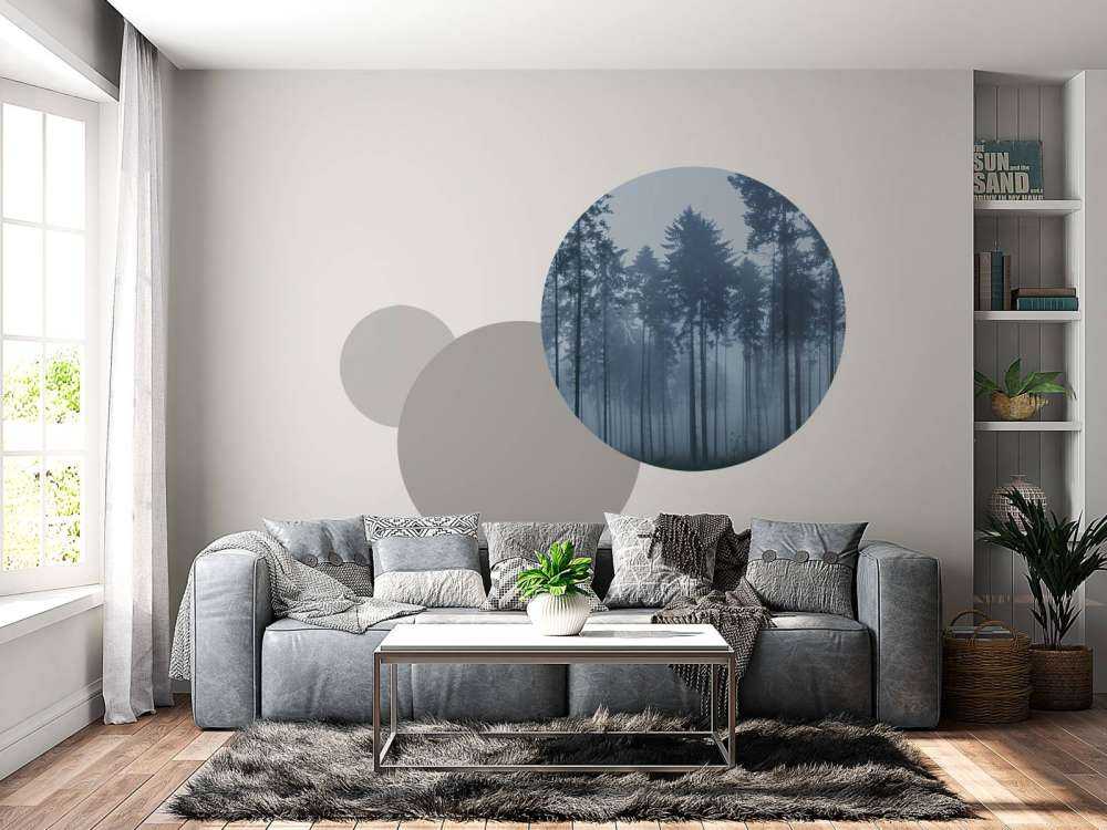 Die neblige Landschaft