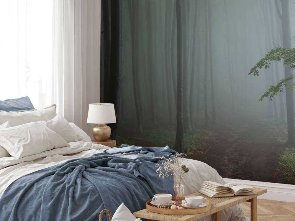 Panorama Nebeliger Wald