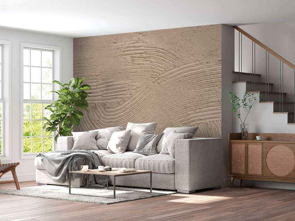 Strukturierte Linien in Taupe