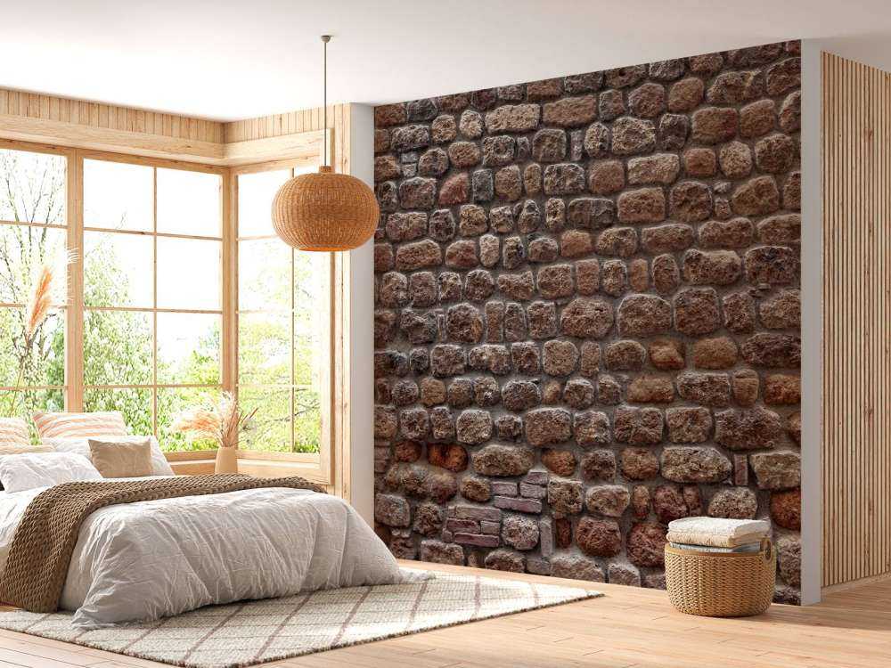 Mauer mit großen Steinen