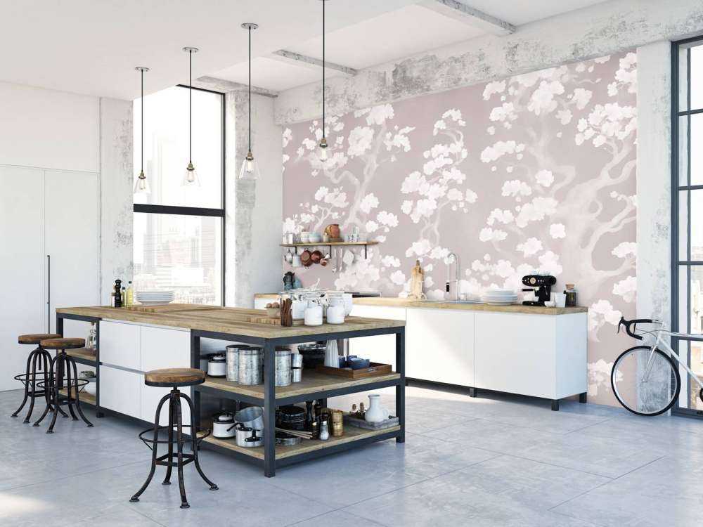 Wunderbarer blühender Wald - rosa