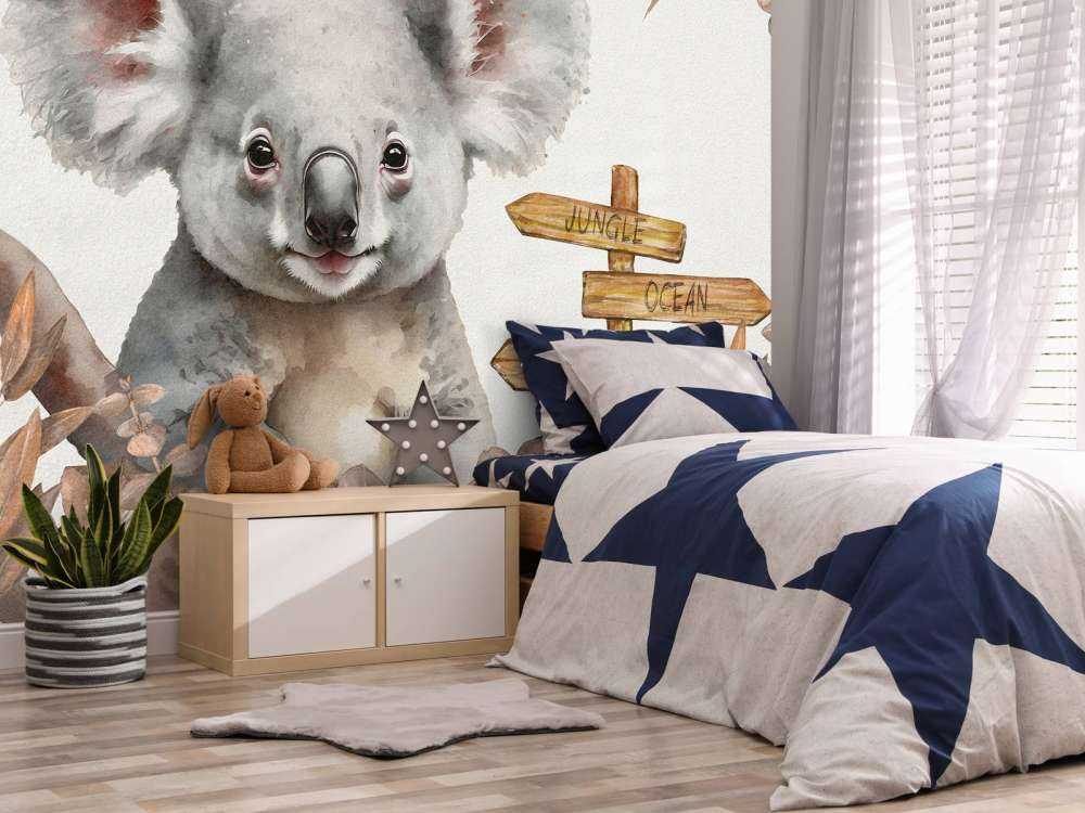 Baby-Koala im Dschungel taupe