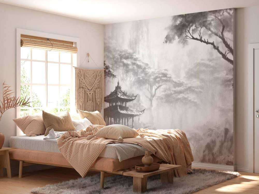 Nebeliges Orientalisches Pavillon