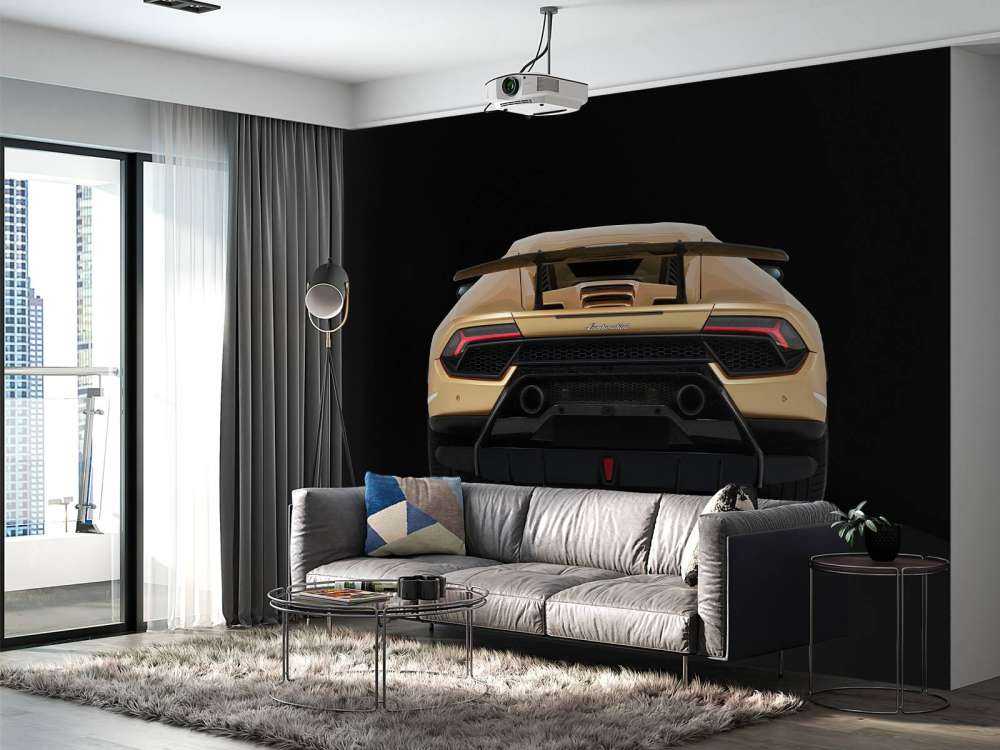 Lamborghini Huracán - Heckpartie, schwarz