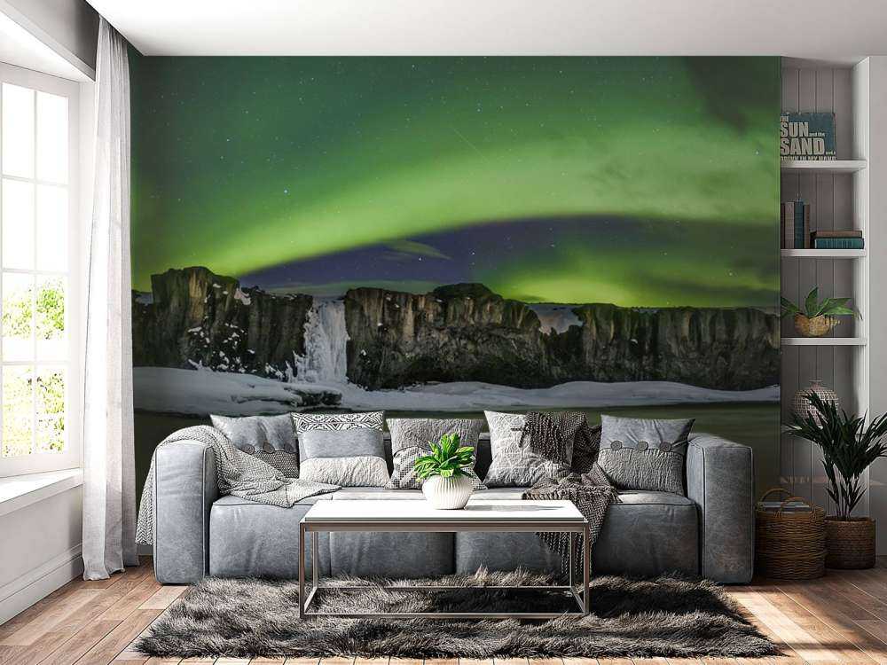 Panoramafoto der Nordlichter