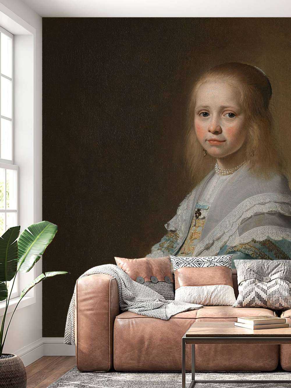 Portrait eines Mädchens im Blau