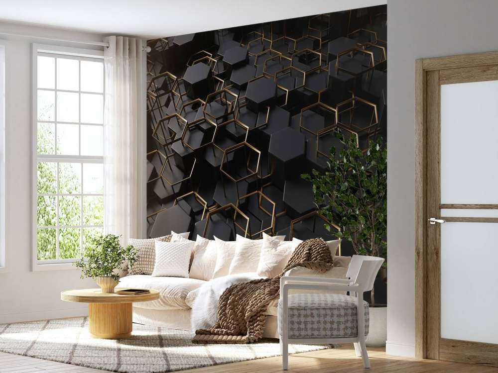 Verschnörkelte Sechsecke