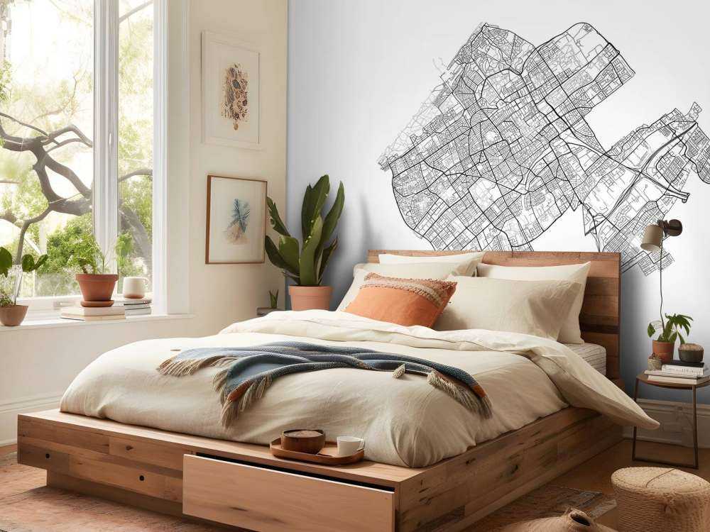 Karte von Den haag, weiß